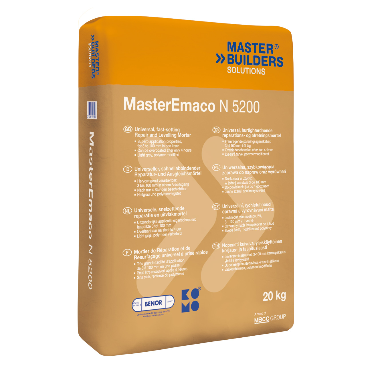 Универсальная смесь тиксотропного типа MasterEmaco® N 5200