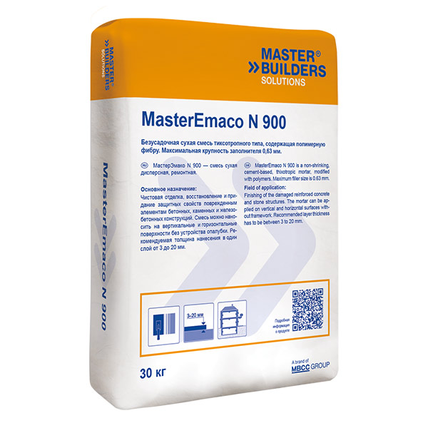 Безусадочная смесь тиксотропного типа для отделки бетона MasterEmaco® N 900